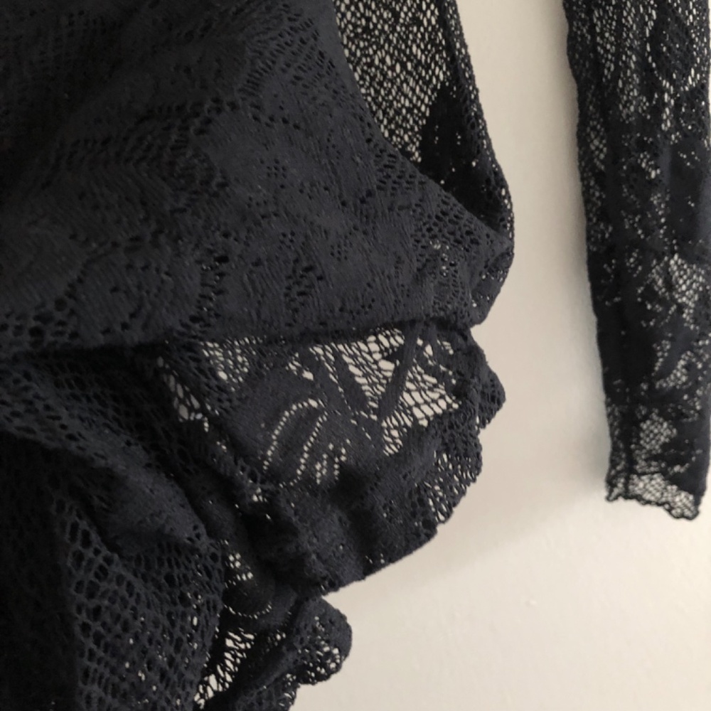 NWOT Sheer Maxi Lace Black Dress/Lingerie , No Size - Picture 10 of 14
